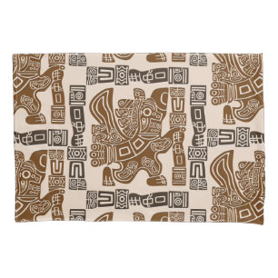 Aztec Eagle Warrior Tribal Ancient Art Pillowcase