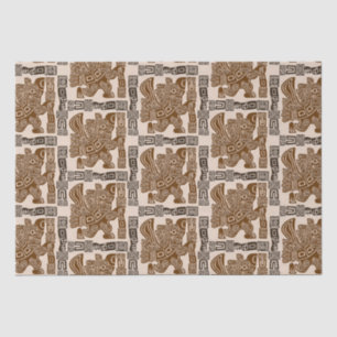 Aztec Eagle Warrior Tribal Ancient Art Tissue Paper