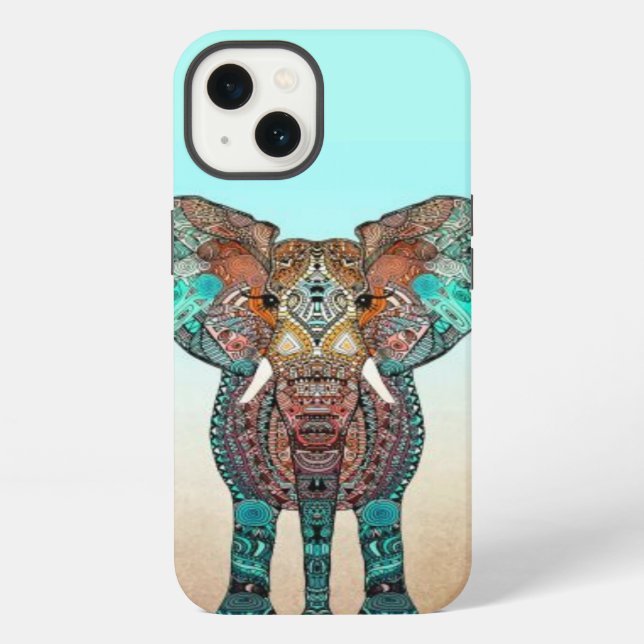 Aztec Elephant iPhone Case (Back)