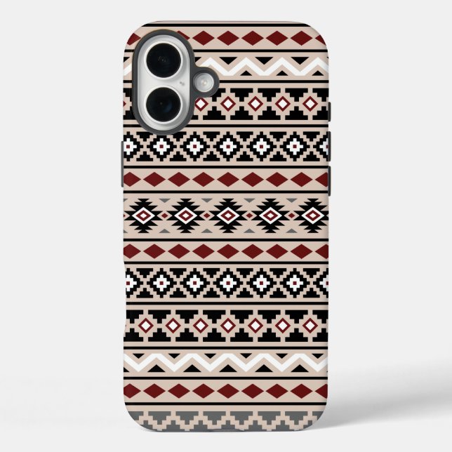 Aztec Essence II Ptn Black White Grey Red Sand Case-Mate iPhone Case (Back)