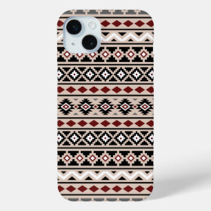 Aztec Essence II Ptn Black White Grey Red Sand iPhone 15 Mini Case