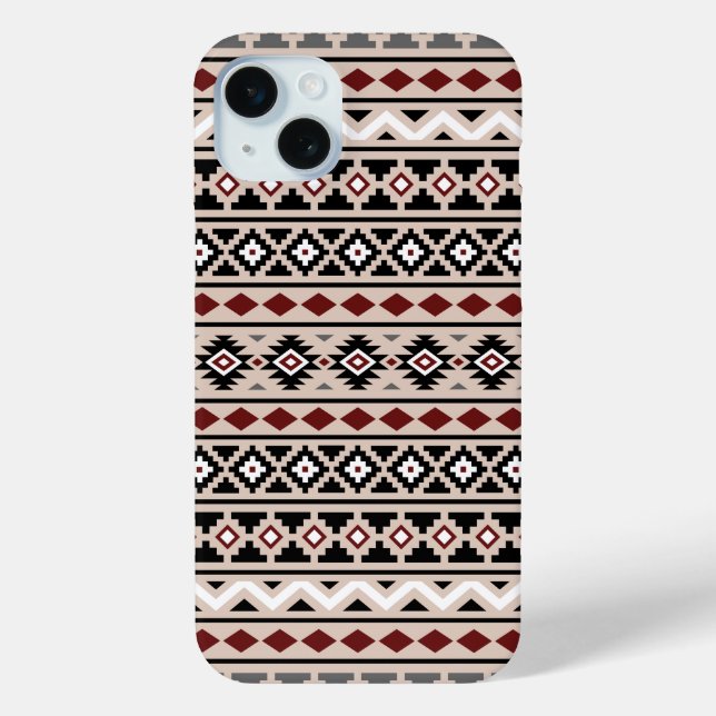 Aztec Essence II Ptn Black White Grey Red Sand Case-Mate iPhone Case (Back)