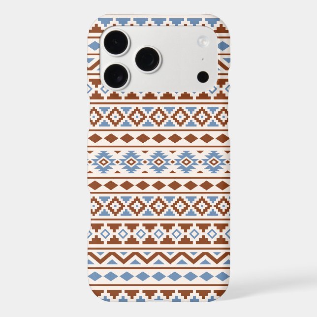Aztec Essence Pattern II Rust Blue Cream (Back)