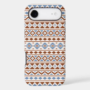 Aztec Essence Pattern II Rust Blue Cream