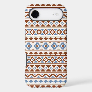 Aztec Essence Pattern II Rust Blue Cream