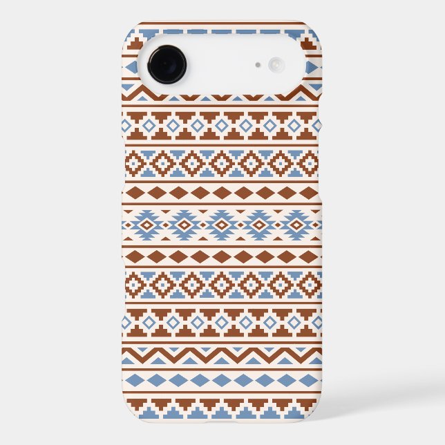 Aztec Essence Pattern II Rust Blue Cream (Back)
