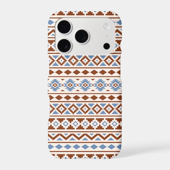 Aztec Essence Pattern II Rust Blue Cream (Back)