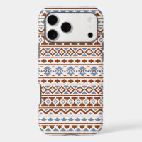 Aztec Essence Pattern II Rust Blue Cream
