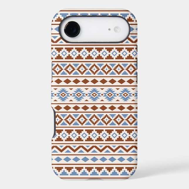 Aztec Essence Pattern II Rust Blue Cream (Back)