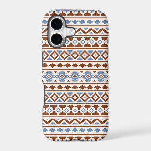 Aztec Essence Pattern II Rust Blue Cream