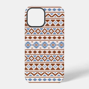 Aztec Essence Pattern II Rust Blue Cream iPhone 12 Pro Case