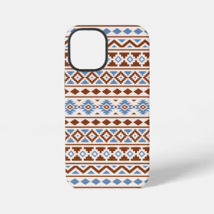 Aztec Essence Pattern II Rust Blue Cream iPhone 12 Mini Case