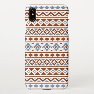 Aztec Essence Pattern II Rust Blue Cream iPhone XS Max Case