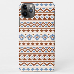 Aztec Essence Pattern II Rust Blue Cream iPhone 11Pro Max Case