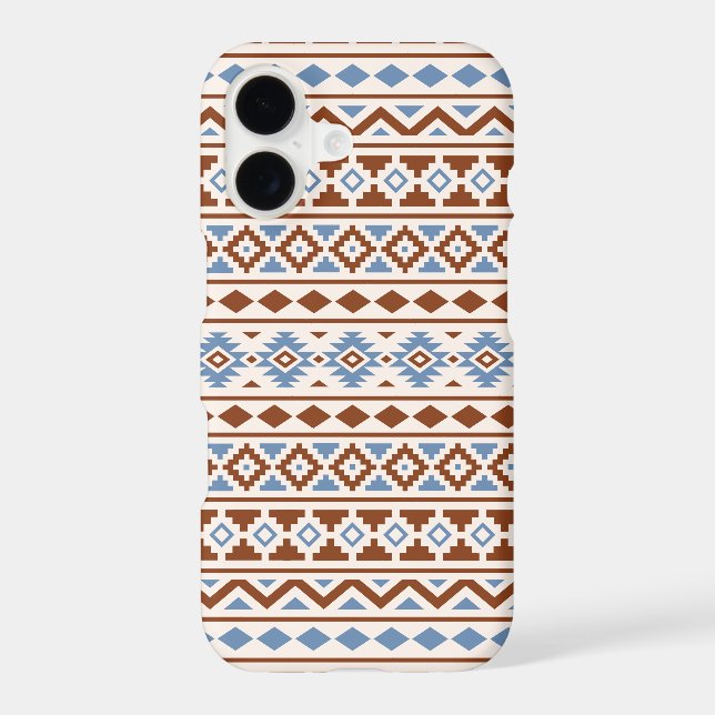Aztec Essence Pattern II Rust Blue Cream Samsung Galaxy Case (Back)