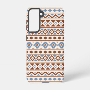 Aztec Essence Pattern II Rust Blue Cream Samsung Galaxy Case