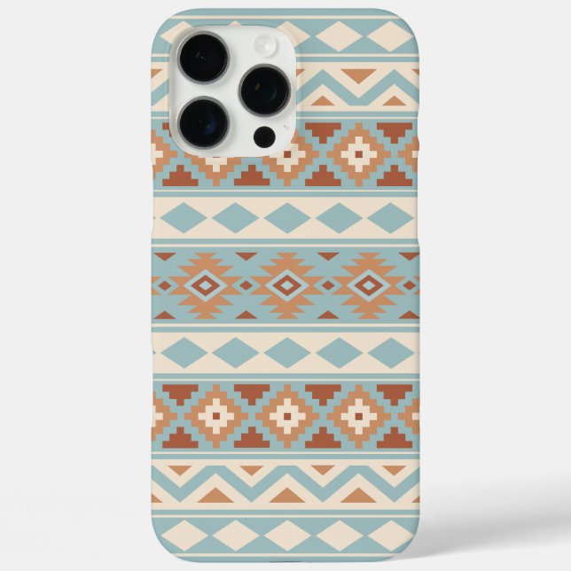 Aztec Essence Ptn IIIb Blue Cream Terracottas Case-Mate iPhone Case (Back)