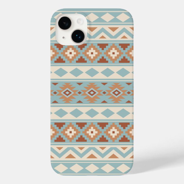 Aztec Essence Ptn IIIb Blue Cream Terracottas Case-Mate iPhone Case (Back)