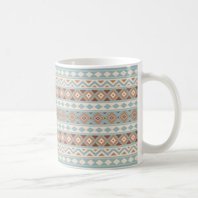 Aztec Essence Ptn IIIb Blue Cream Terracottas Coffee Mug (Right)