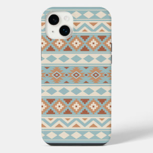 Aztec Essence Ptn IIIb Blue Cream Terracottas iPhone 14 Plus Case