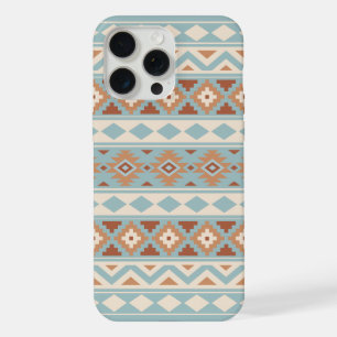 Aztec Essence Ptn IIIb Blue Cream Terracottas iPhone 15 Pro Max Case