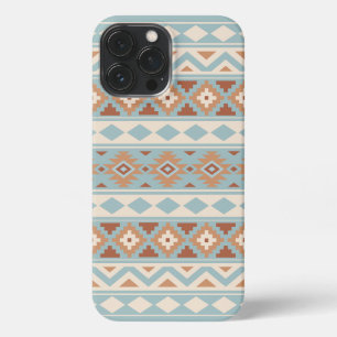 Aztec Essence Ptn IIIb Blue Cream Terracottas iPhone 13 Pro Max Case