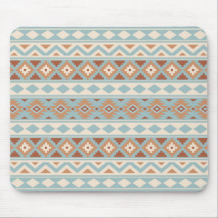 Aztec Essence Ptn IIIb Blue Cream Terracottas Mouse Mat