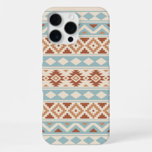 Aztec Essence Ptn IIIb Blue Terracottas Cream iPhone 16 Pro Max Case
