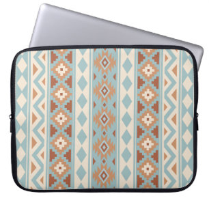 Aztec Essence V Ptn IIIb Blue Cream Terracottas Laptop Sleeve