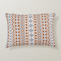 Aztec Essence Vertical Ptn II Rust Blue Cream
