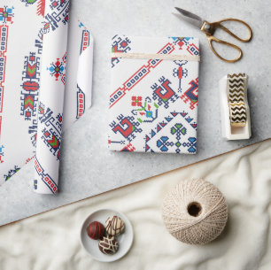 Aztec Ethnic Pattern Wrapping Paper