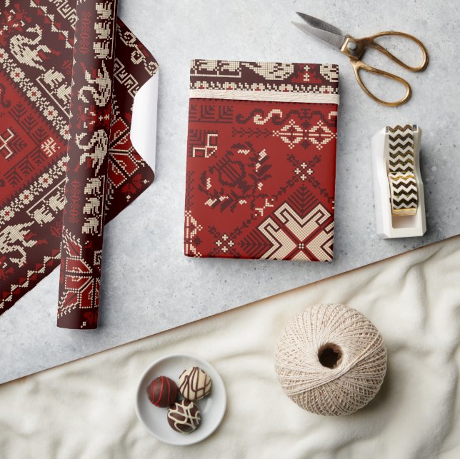 Aztec Ethnic Pattern Wrapping Paper (Crafts)