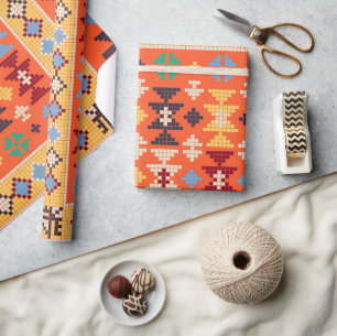 Aztec Ethnic Pattern Wrapping Paper