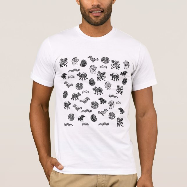 Aztec figures of animals T-Shirt (Front)