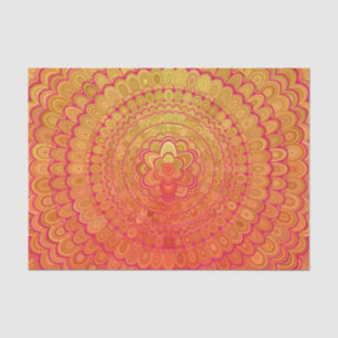 Aztec Flower Mandala Tissue Paper