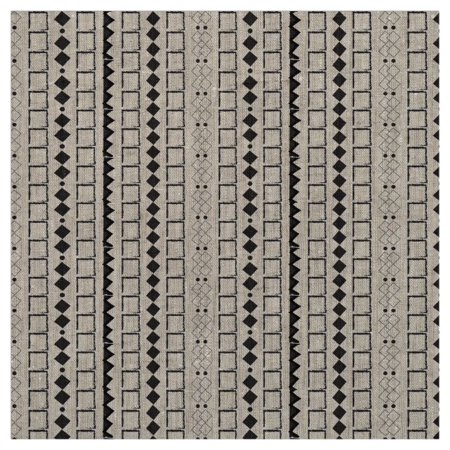 Aztec Geometric Abstract Pattern Fabric (Swatch)