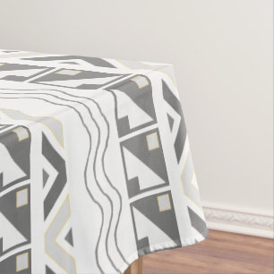 Aztec Geometric Abstract Pattern Tablecloth
