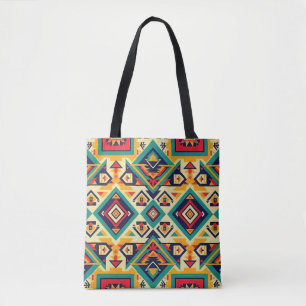 Aztec Geometric Art Tote Bag