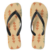 Aztec Geometric Blue And Orange Tribal Southwester