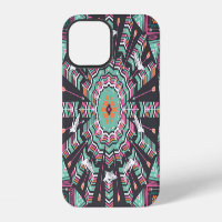 Aztec Geometric: Colourful Circle Pattern