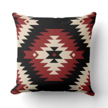 Aztec, Geometric Red, Black and Beige