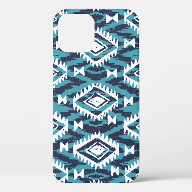 Aztec Geometric Tribal Navajo Print Case-Mate iPhone Case (Back)