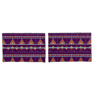 Aztec Geometric Tribe Patterned Custom Pillowcase
