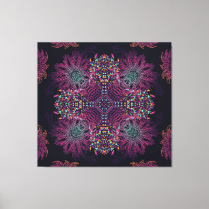 Aztec geometric, vintage seamless pattern. canvas print