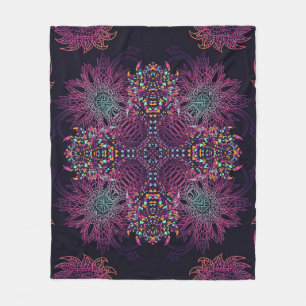 Aztec geometric, vintage seamless pattern. fleece blanket