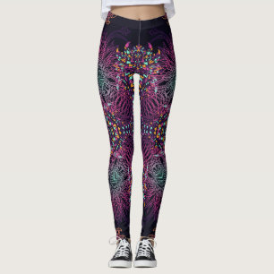 Aztec geometric, vintage seamless pattern. leggings