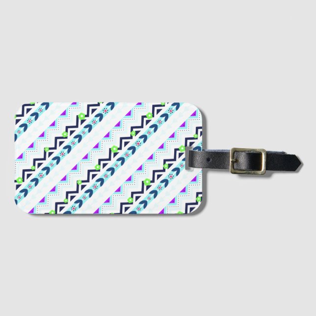 Aztec Girl Luggage Tag (Front Horizontal)