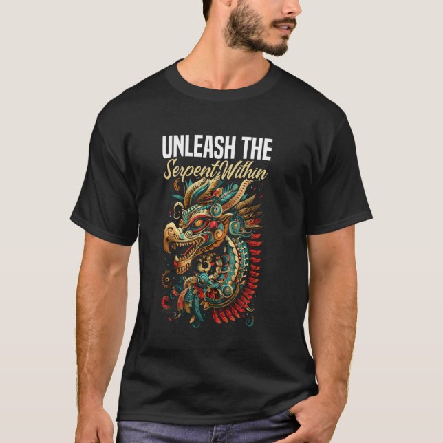Aztec God Aztec Culture Mayan Indigenous Quetzalco T-Shirt (Front)