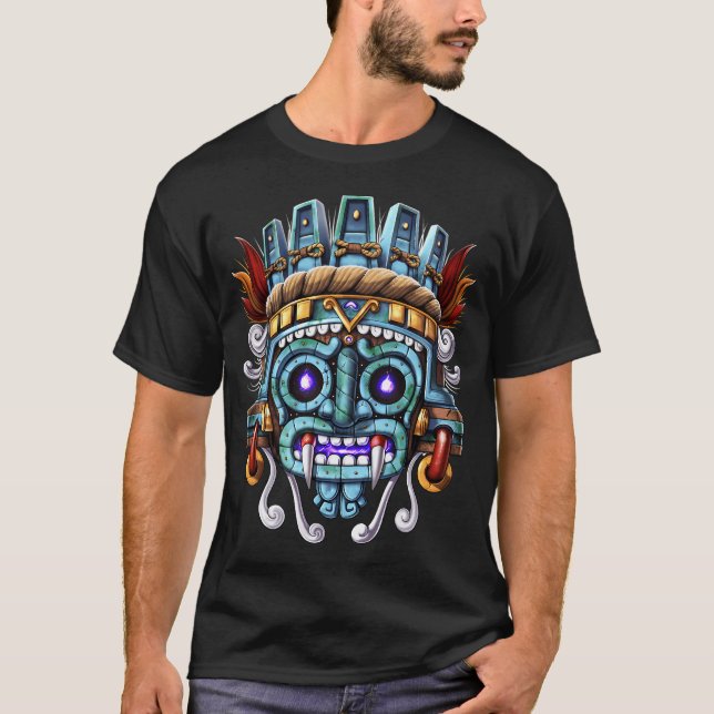 Aztec God Tlaloc T-Shirt (Front)