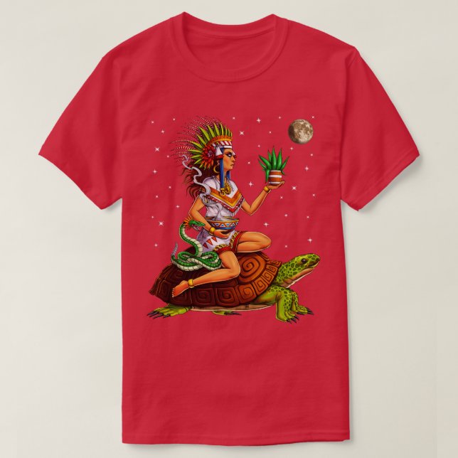 Aztec Goddess Mayahuel T-Shirt (Design Front)